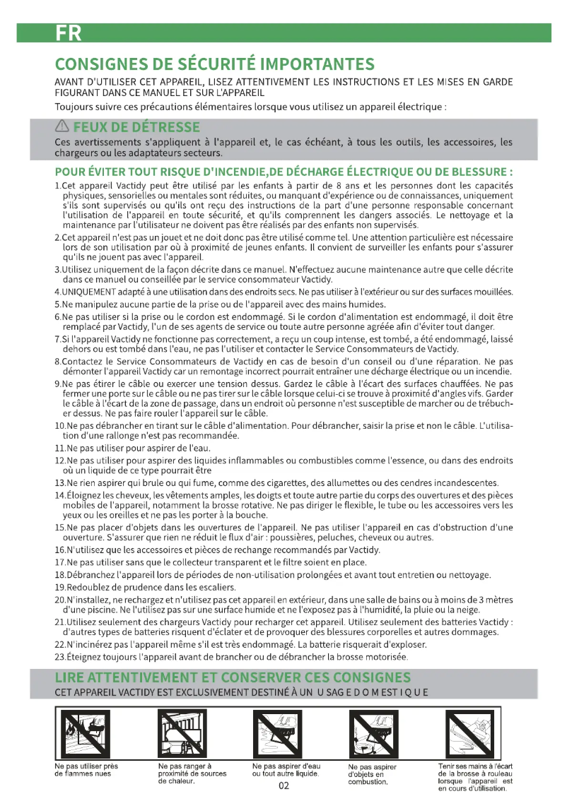 First page image of the manual for Blitz V8