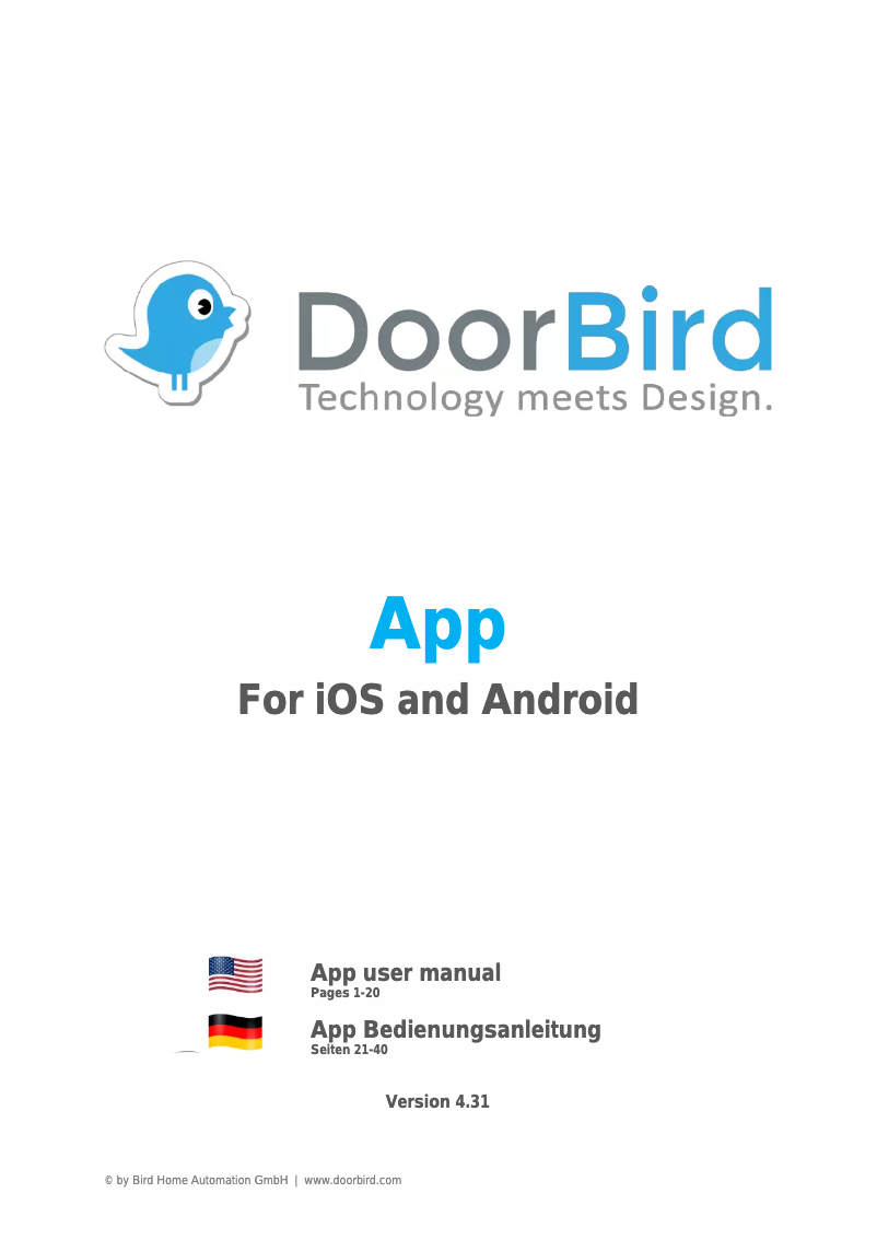 First page image of the manual for App (Android)