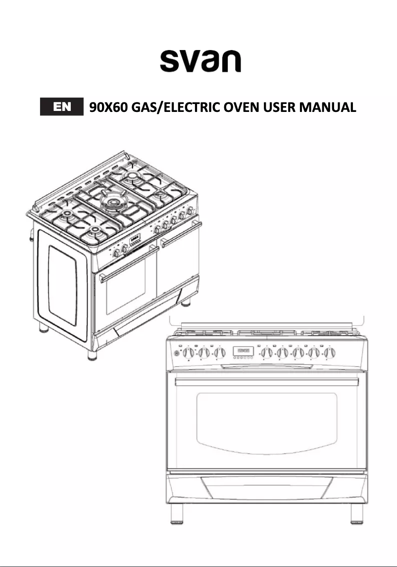First page image of the manual for SVK9562FEX