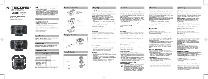 Page 1 of the manual User Manual Nitecore NU06 MI