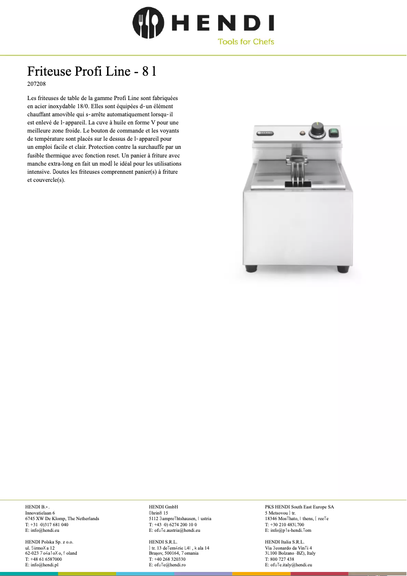 First page image of the manual for Master Cook 207208