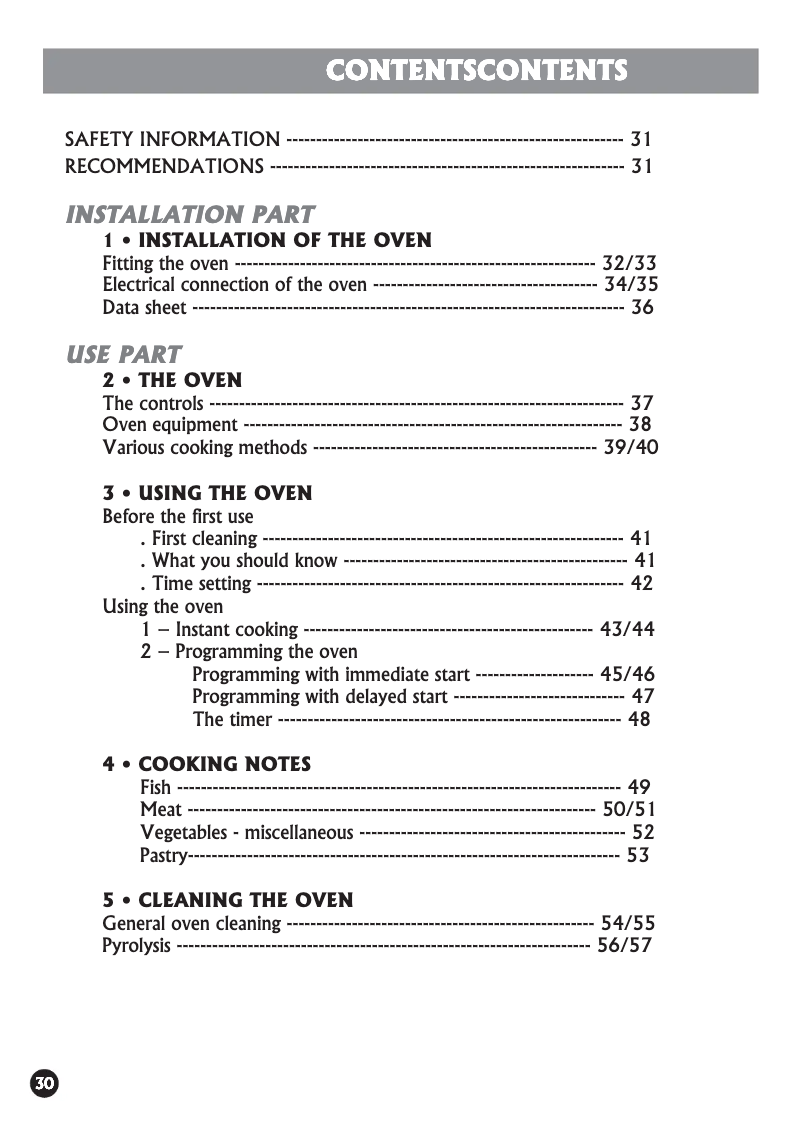 First page image of the manual for FE 6184 PN