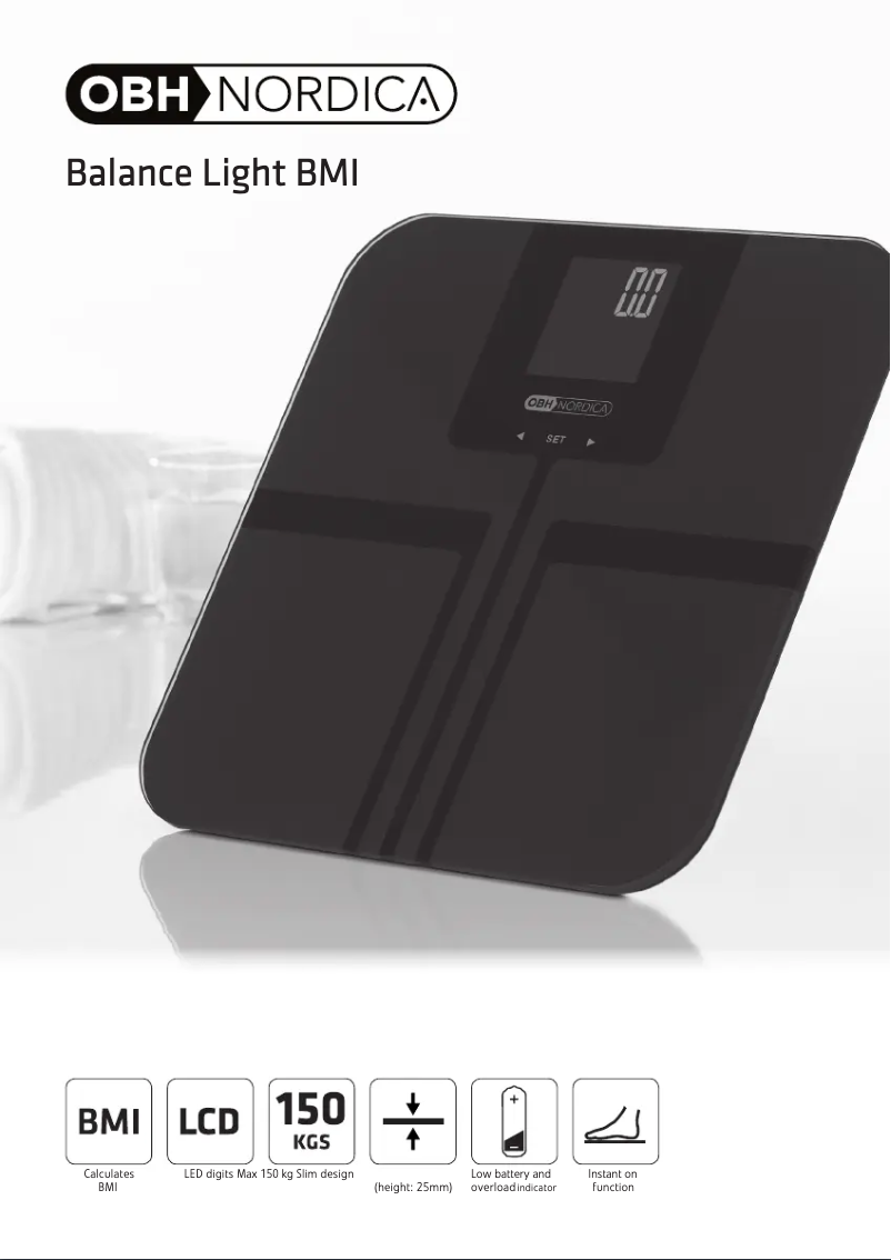 First page image of the manual for Balance Light BMI