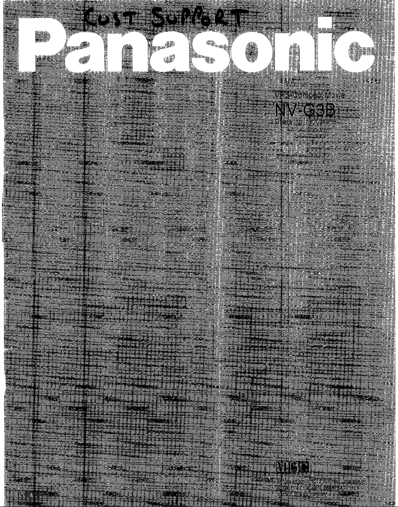 Page 1 of the manual User Manual Panasonic NV-G3