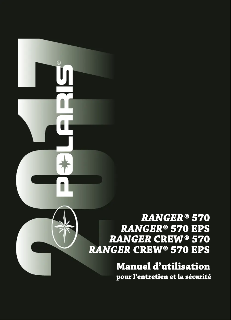 First page image of the manual for Ranger Crew 570 EPS (2017)