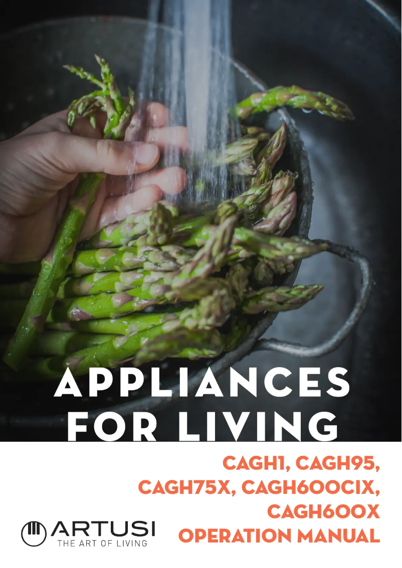 First page image of the manual for CAGH600X