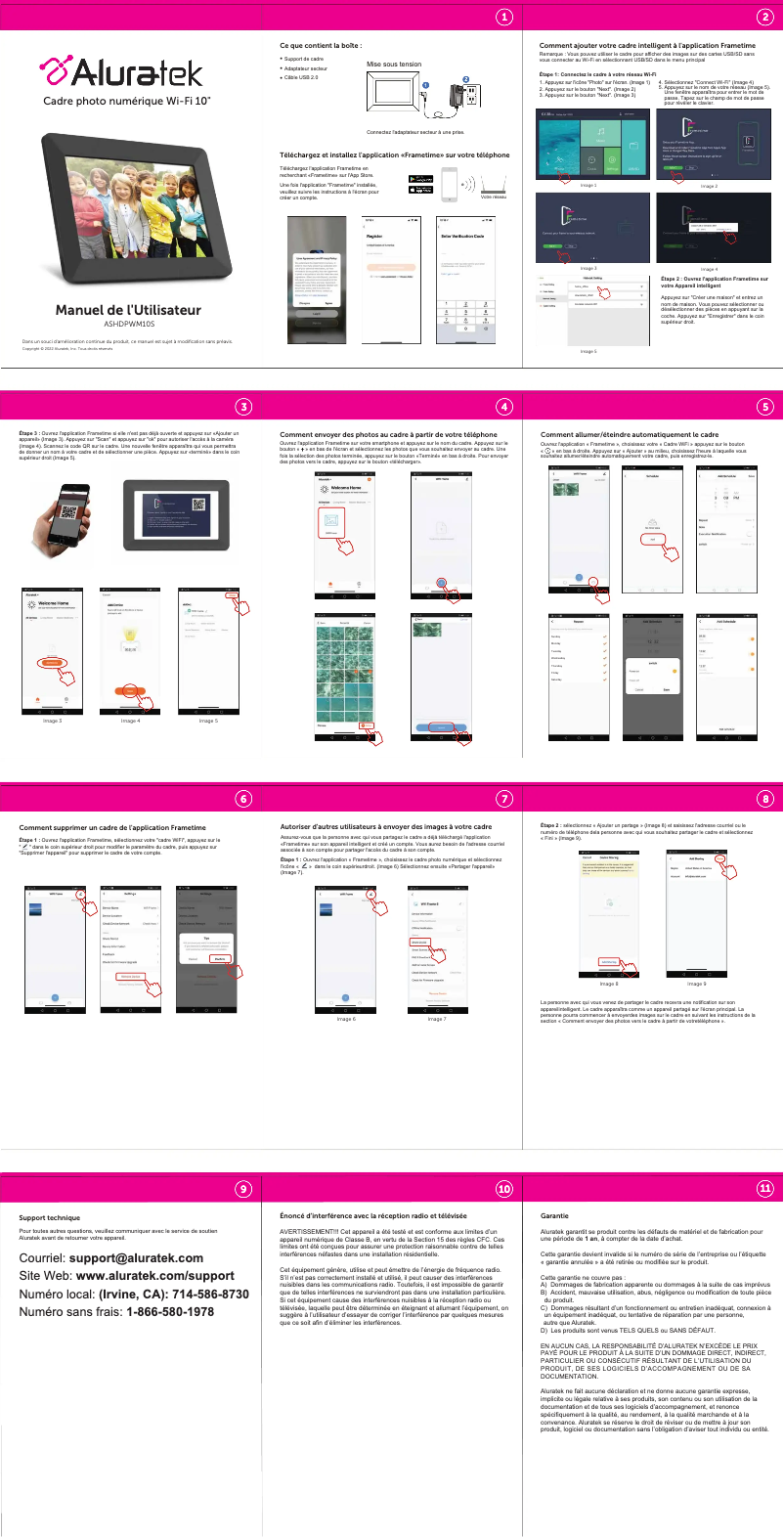 Page 1 of the manual User Manual Aluratek ASHDPWM10S