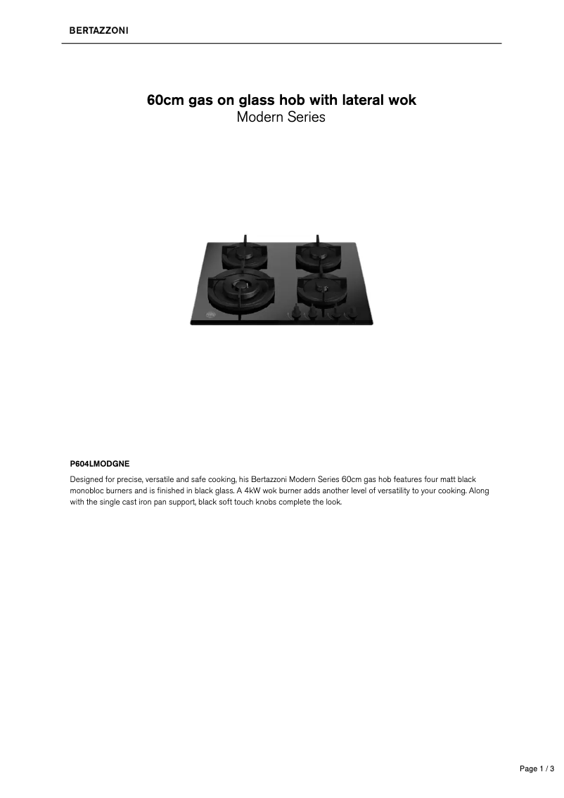 First page image of the manual for P604LMODGNE