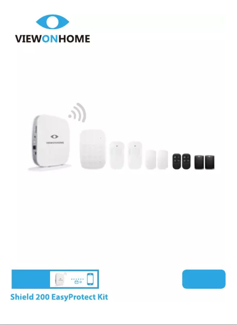 Page 1 of the manual User Manual ViewOnHome Shield 200 EasyProtect kit