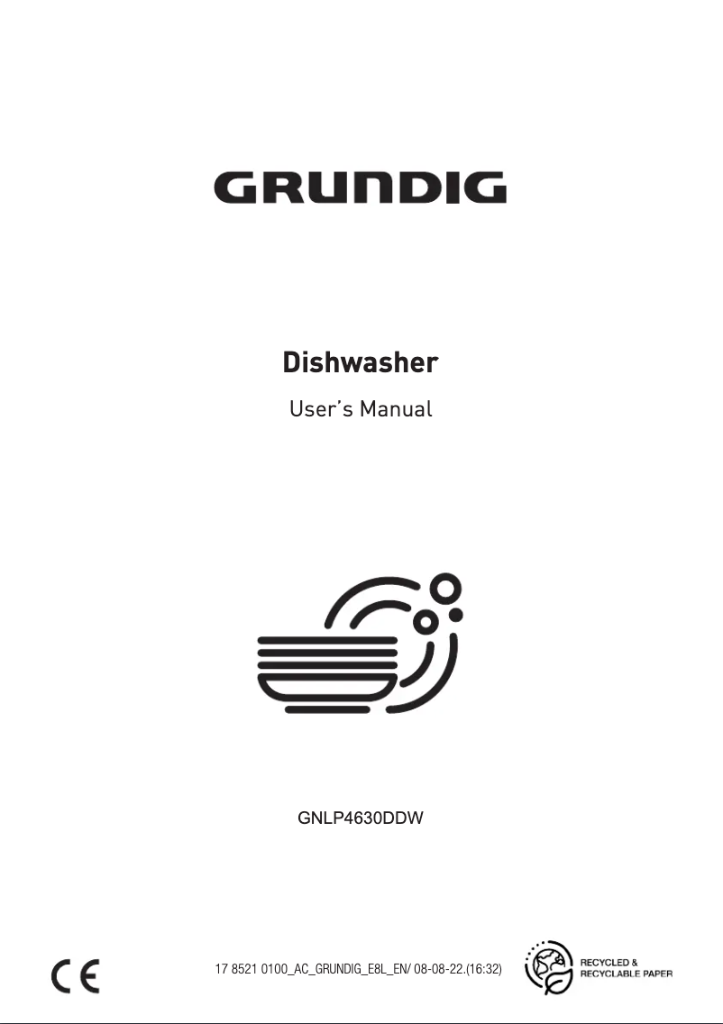 Page 1 of the manual Energy Label Grundig GNLP 4630 DDW