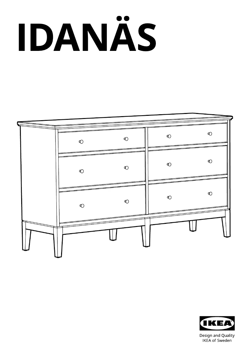 Page 1 of the manual User Manual Ikea IDANÄS 304.587.14