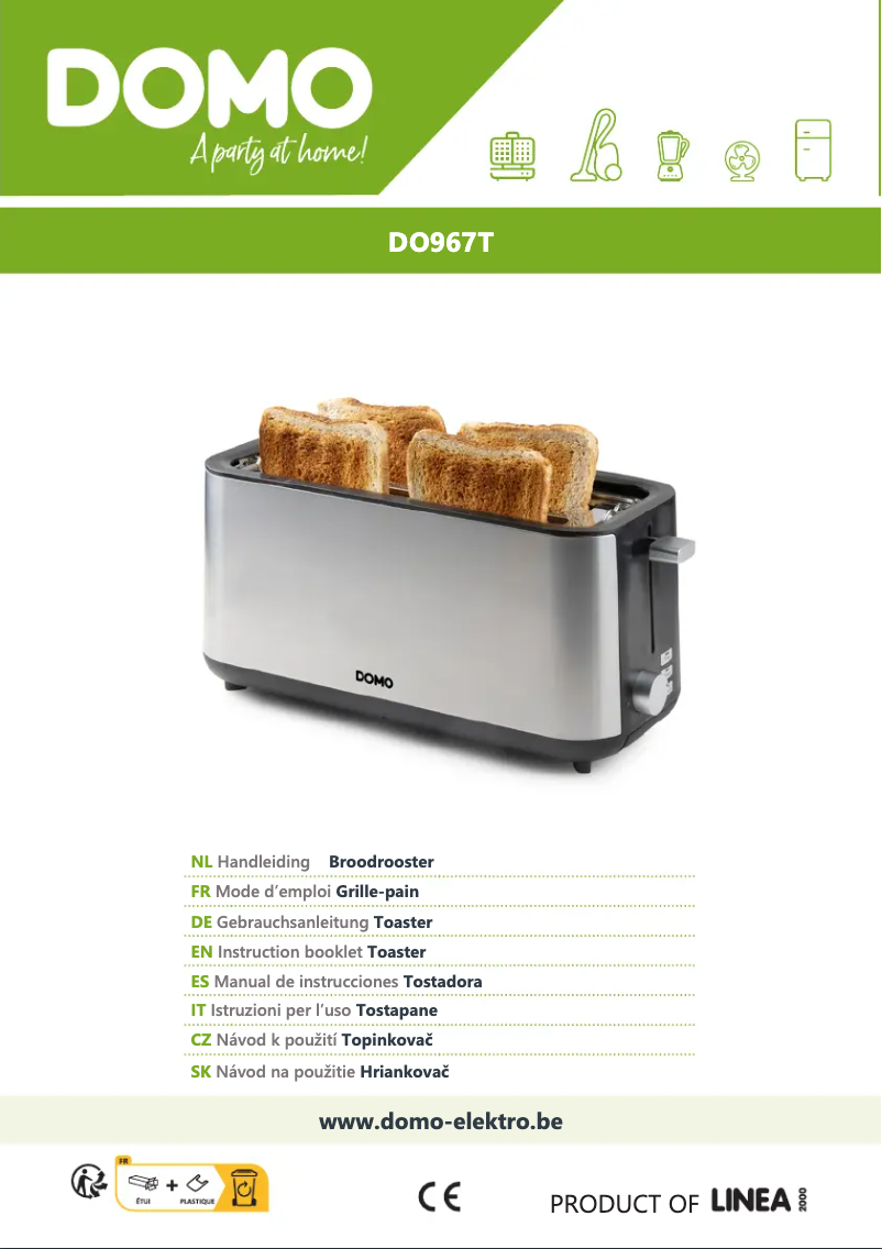 First page image of the manual for DO967T