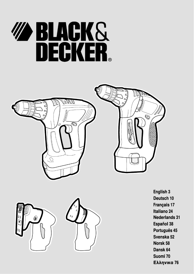 Page 1 of the manual User Manual Black & Decker KC2000F