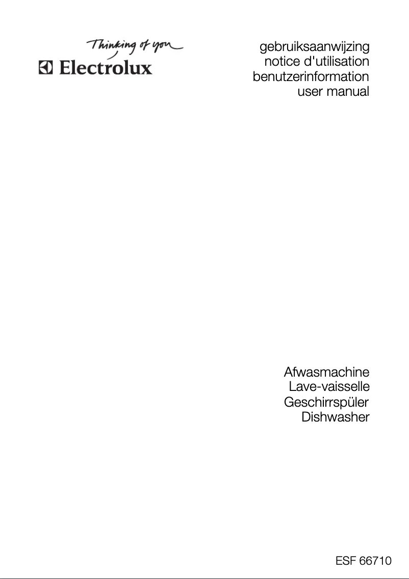 First page image of the manual for ESF 66710