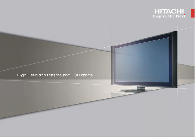 Page 1 of the manual Brochure Hitachi 37LD9000TA