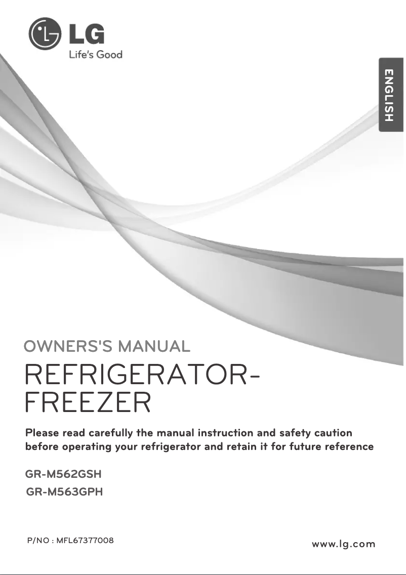 First page image of the manual for GR-M562GSH