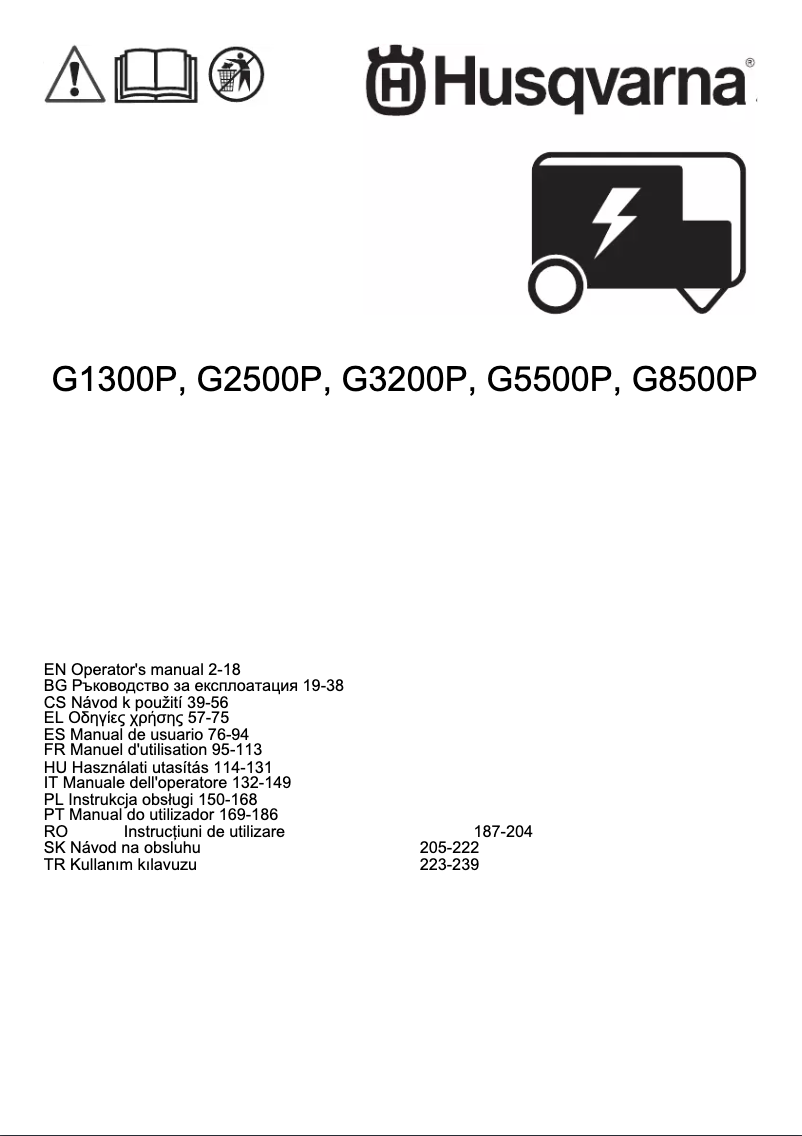 First page image of the manual for K 2500
