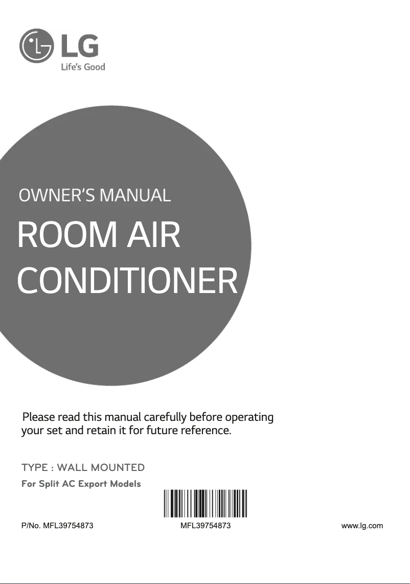 First page image of the manual for NSUC126E6A0