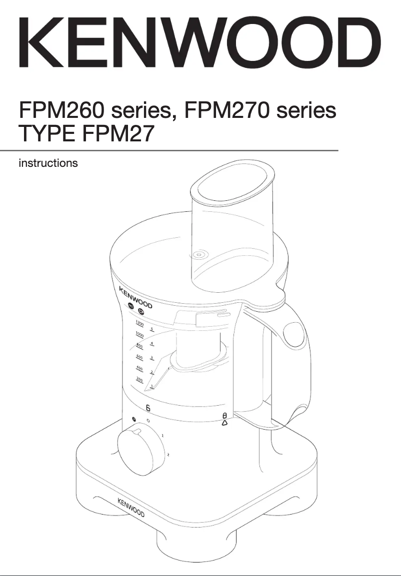 First page image of the manual for FPM270