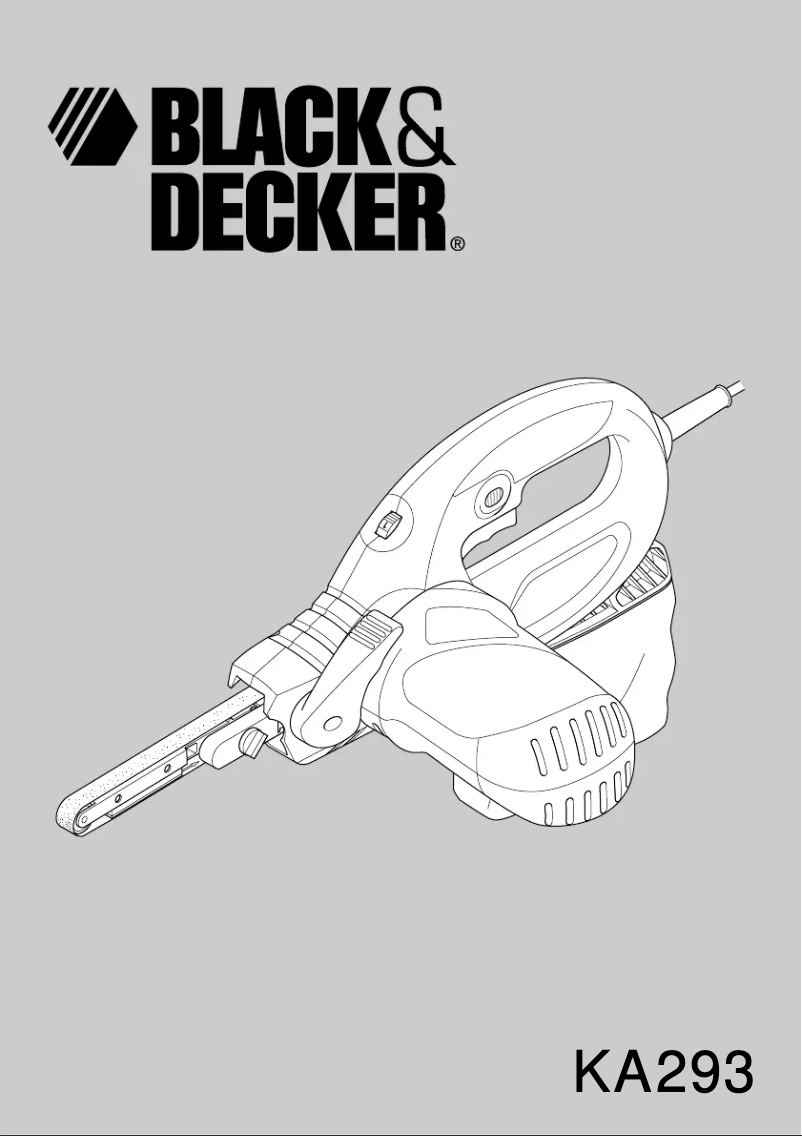 Page 1 of the manual User Manual Black & Decker KA293E