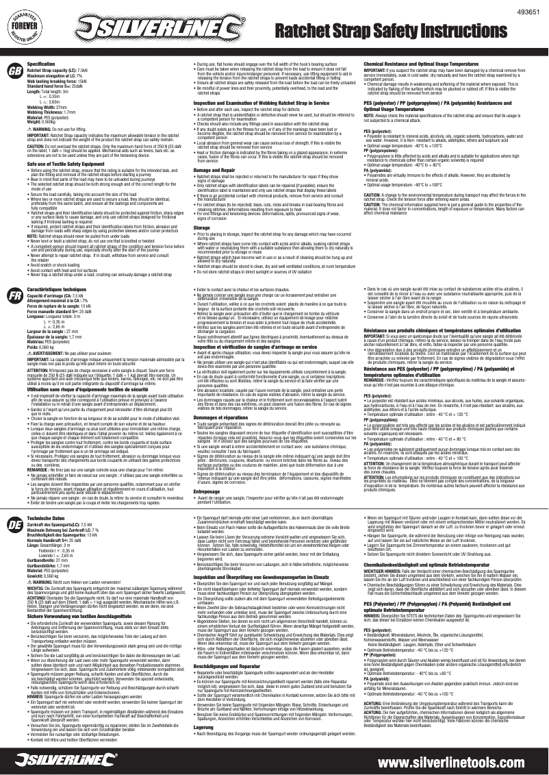 First page image of the manual for 493651