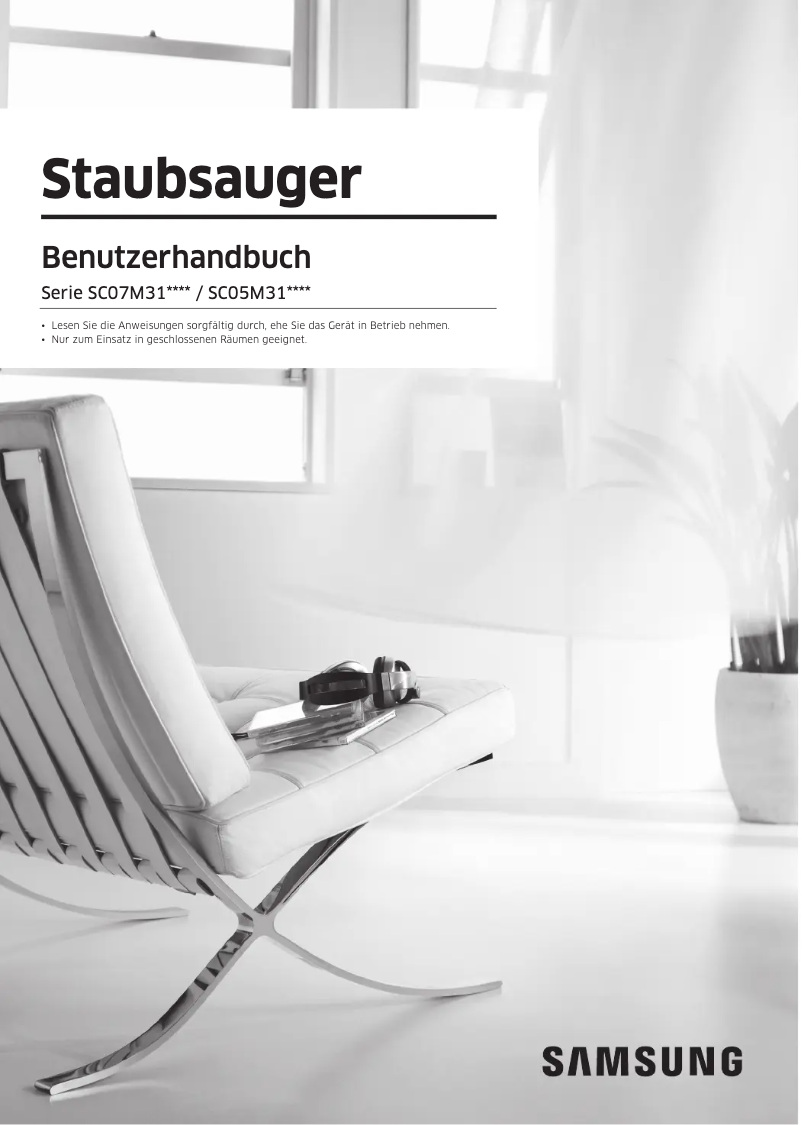 First page image of the manual for SC07M3110VB