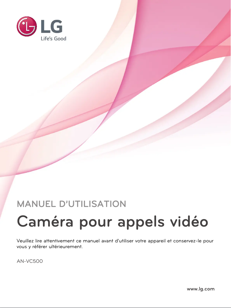 Page 1 of the manual User Manual LG AN-VC500