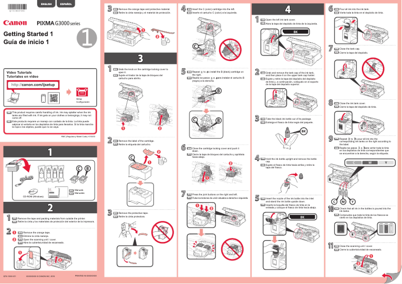 First page image of the manual for Pixma G3202