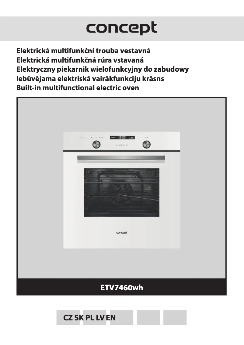 First page image of the manual for ETV7460WH