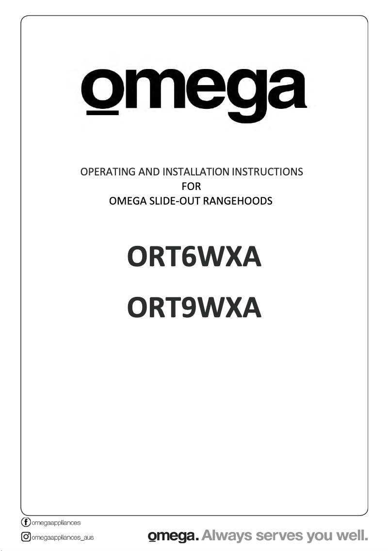 Page 1 of the manual User Manual Omega ORT9WXA