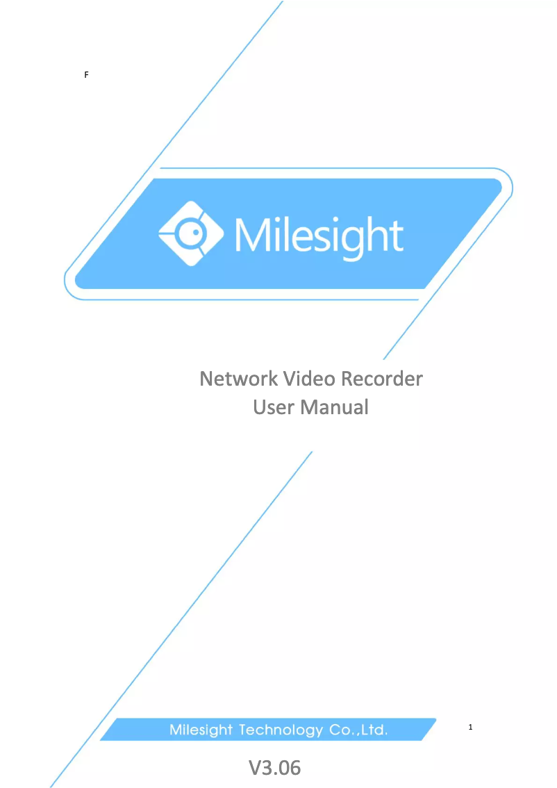 Page 1 of the manual User Manual Milesight MS-N1009UT