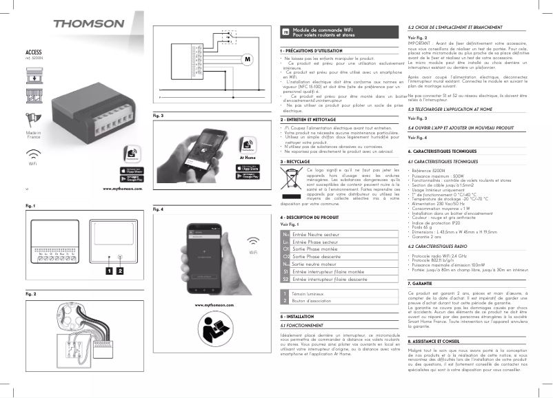 First page image of the manual for ACCESS 520014