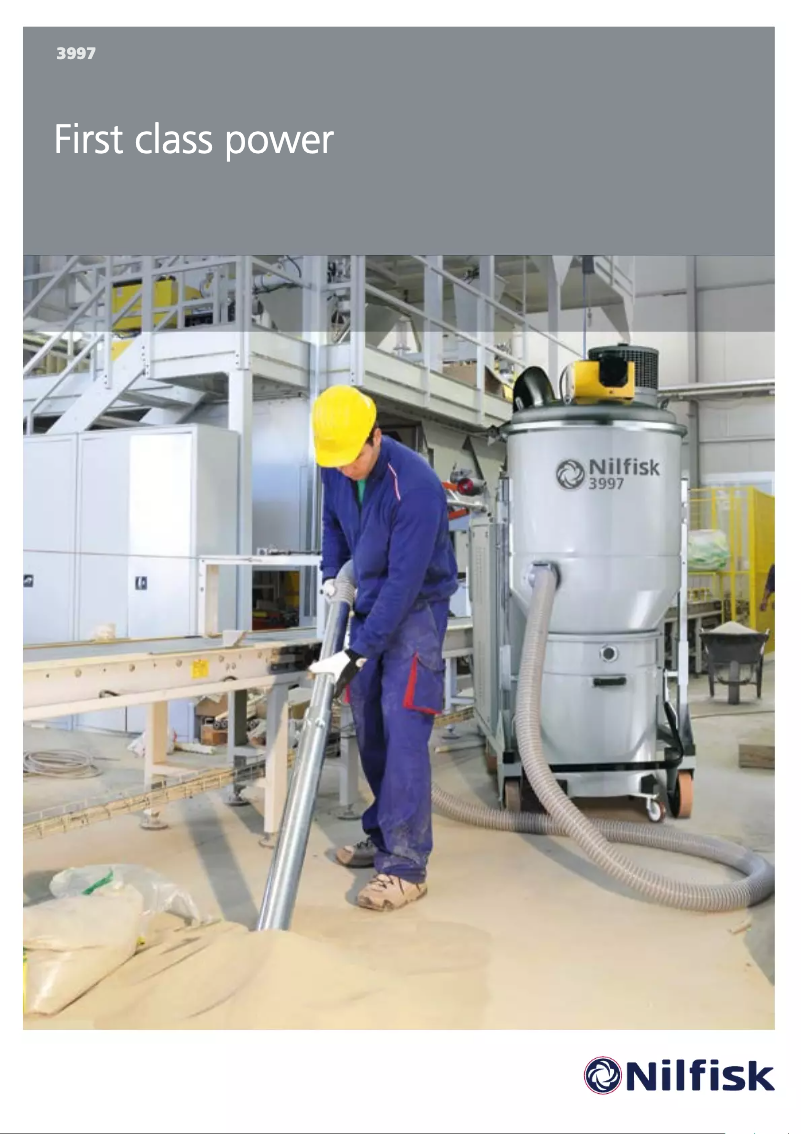 Page 1 of the manual Brochure Nilfisk 3997
