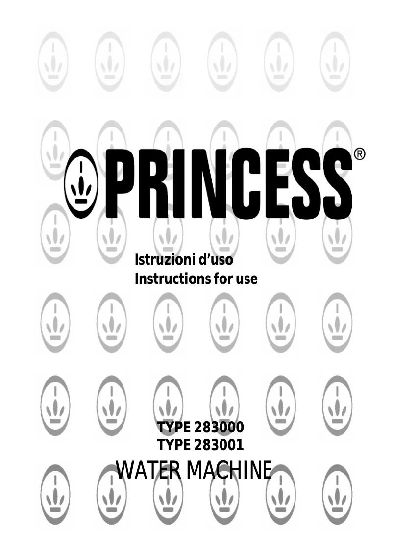 First page image of the manual for Water Machine Plus 283001