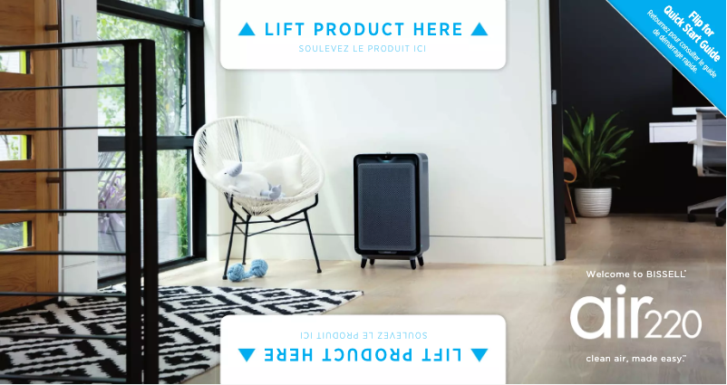 Page 1 of the manual User Manual Bissell air220