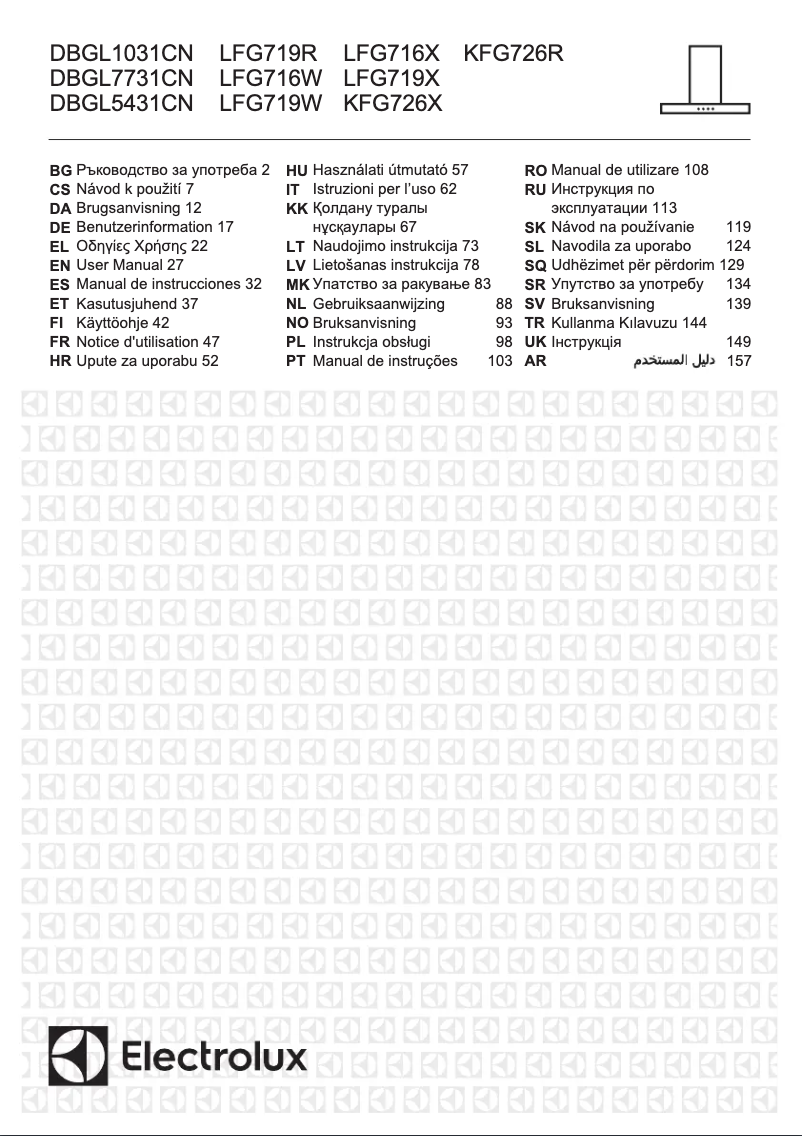 Page 1 of the manual User Manual Electrolux DBGL1031CN