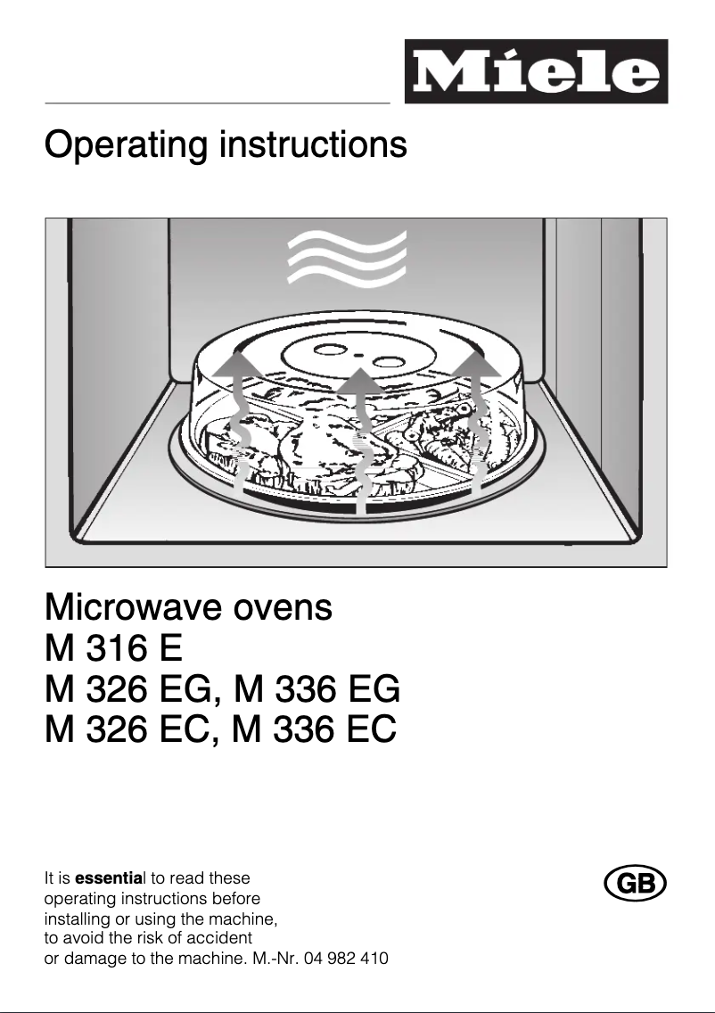 Page 1 of the manual User Manual Miele M 326 EC