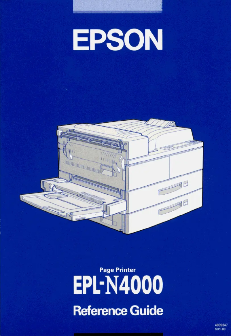 Page 1 of the manual User Manual Epson EPL-N4000