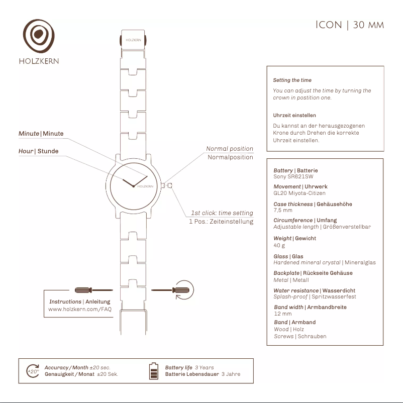 First page image of the manual for Audrey