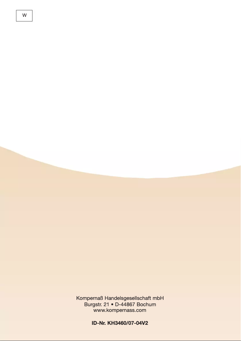 First page image of the manual for KH 3460