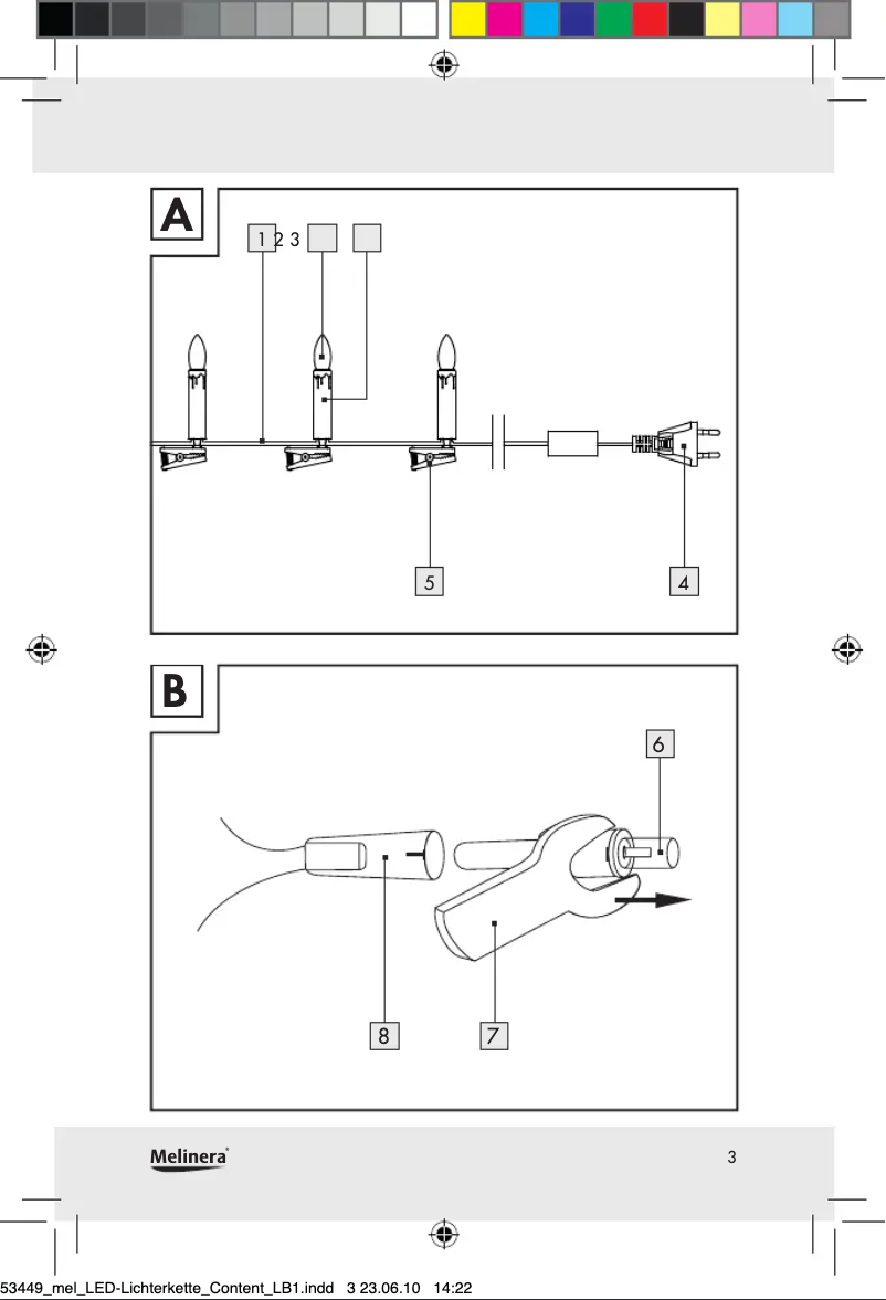 Page 1 of the manual User Manual Melinera Z30233A