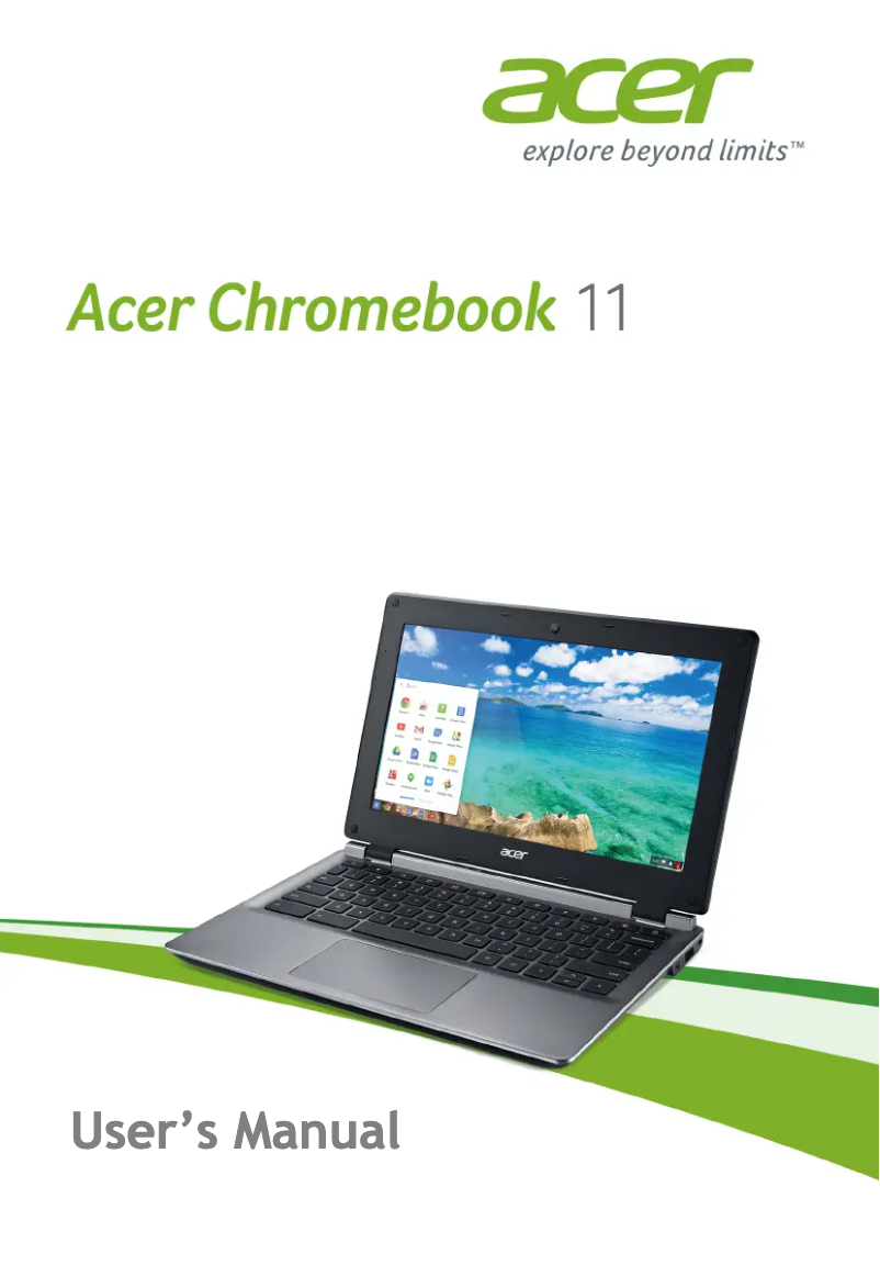 Page 1 of the manual User Manual Acer Chromebook 11