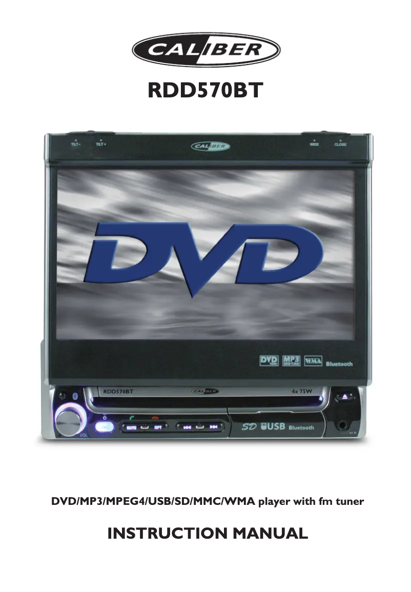 Image de la première page du manuel de l'appareil RDD 570BT