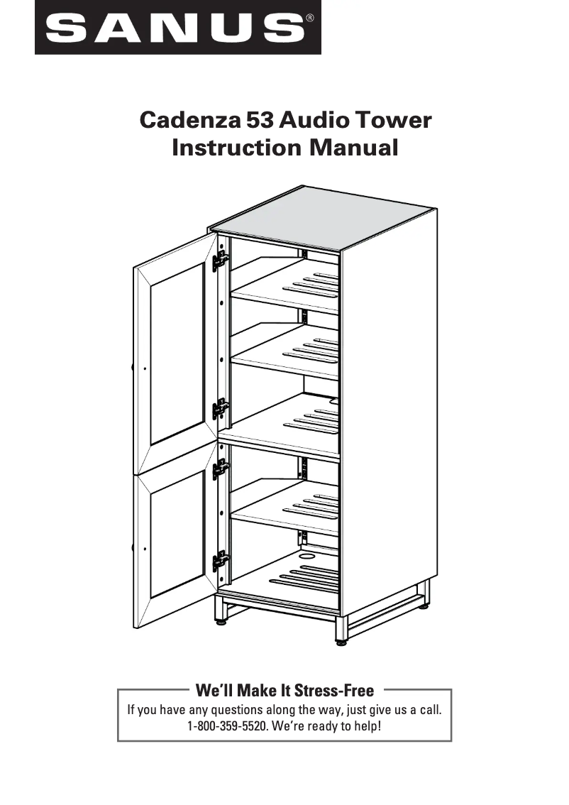 Page 1 of the manual User Manual Sanus CADENZA53