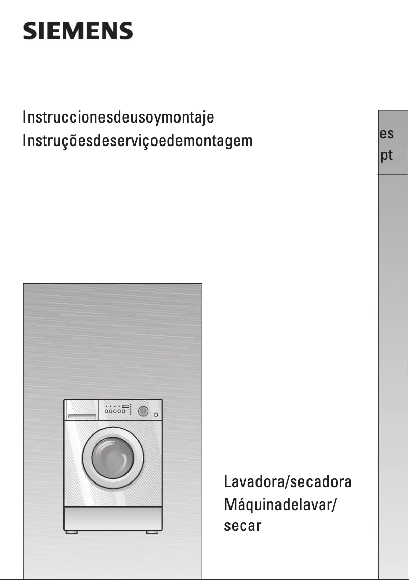 Page 1 of the manual User Manual Siemens WDI1442EE