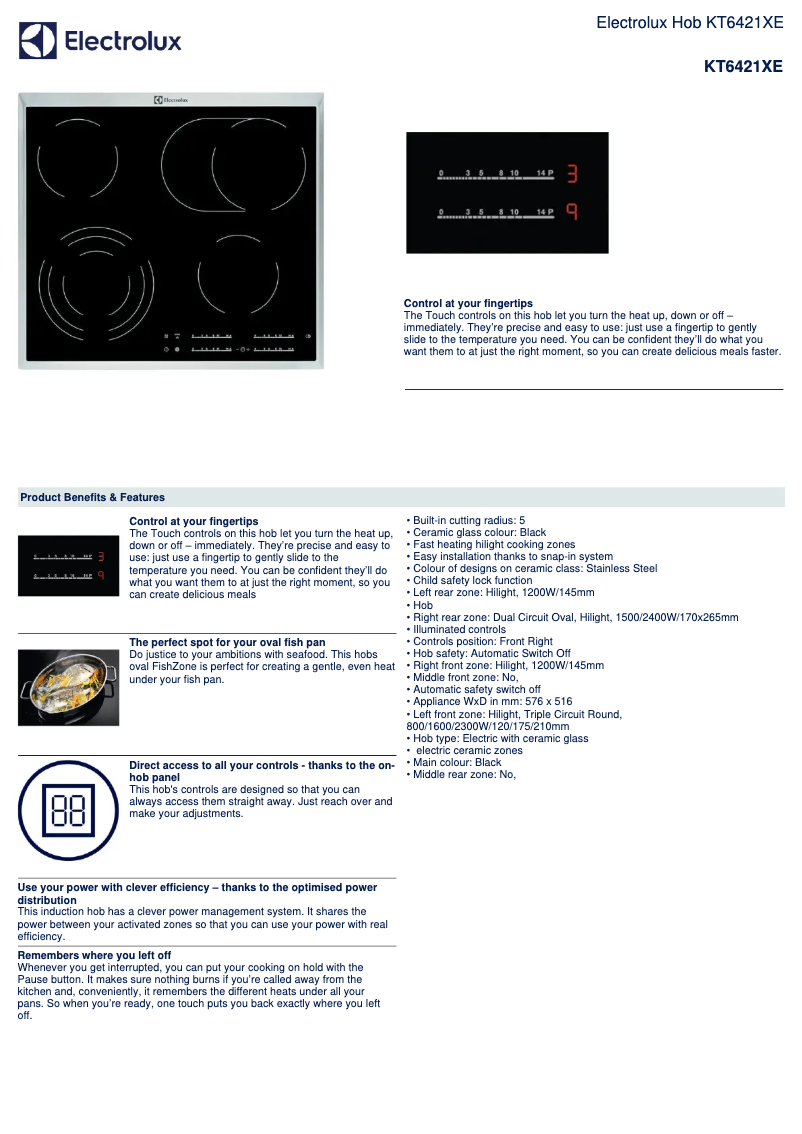 First page image of the manual for KT6421XE
