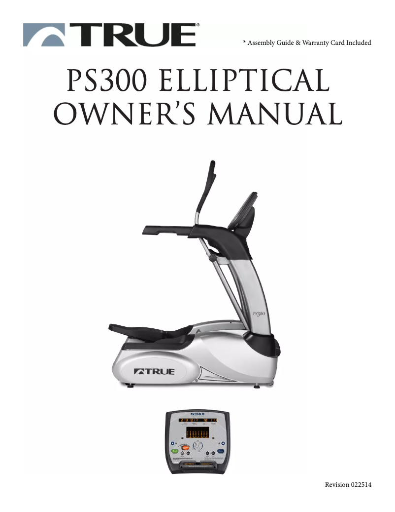 Page 1 of the manual User Manual True PS300