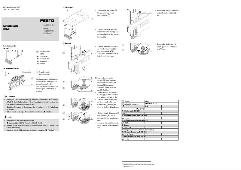 First page image of the manual for HMVE