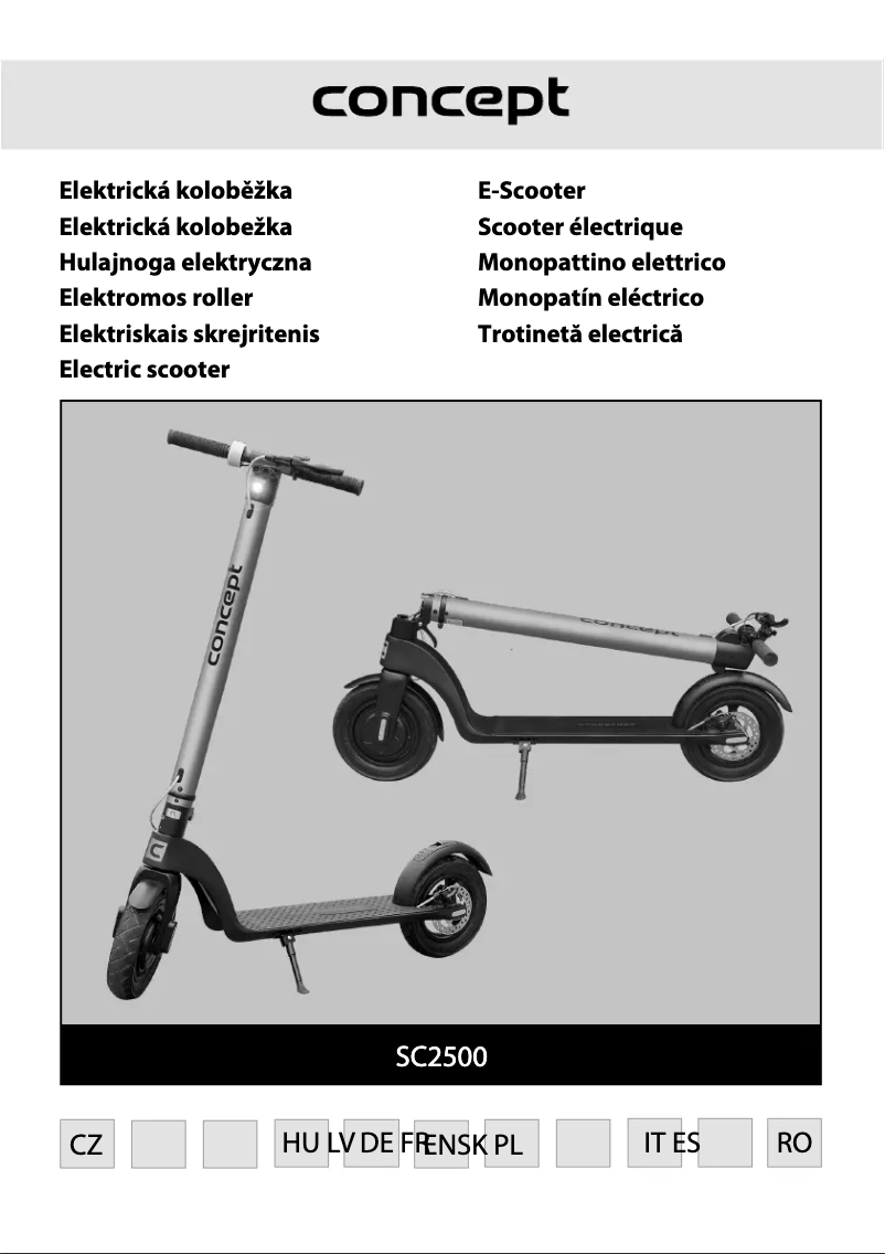 First page image of the manual for SC2500