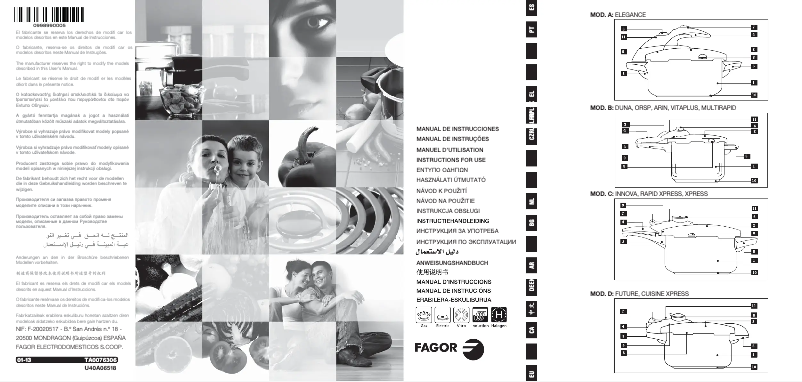 Page 1 of the manual User Manual Fagor RAPIDX-6